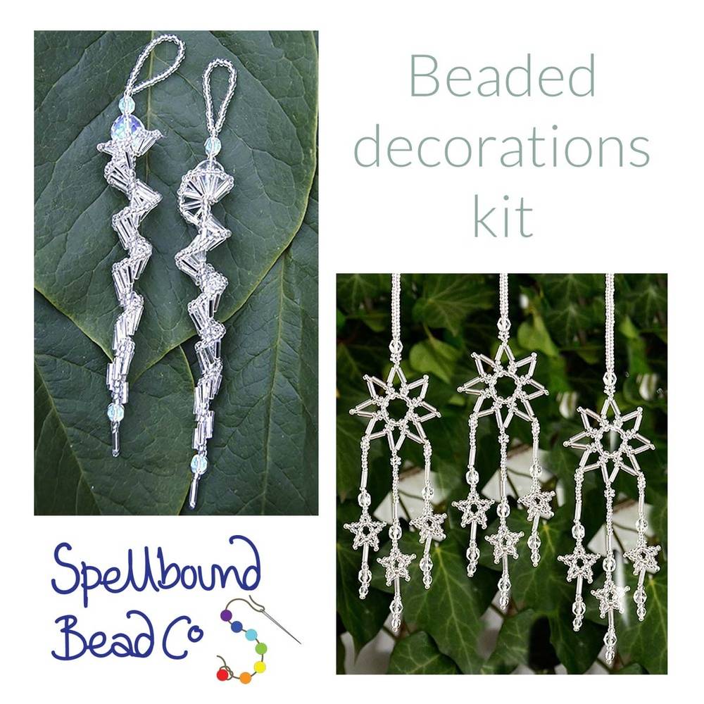 Beaded Christmas decorations kit from Spellbound Beads