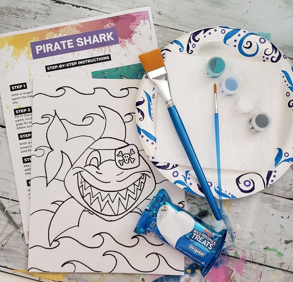 Pirate Shark Paint Art Kit