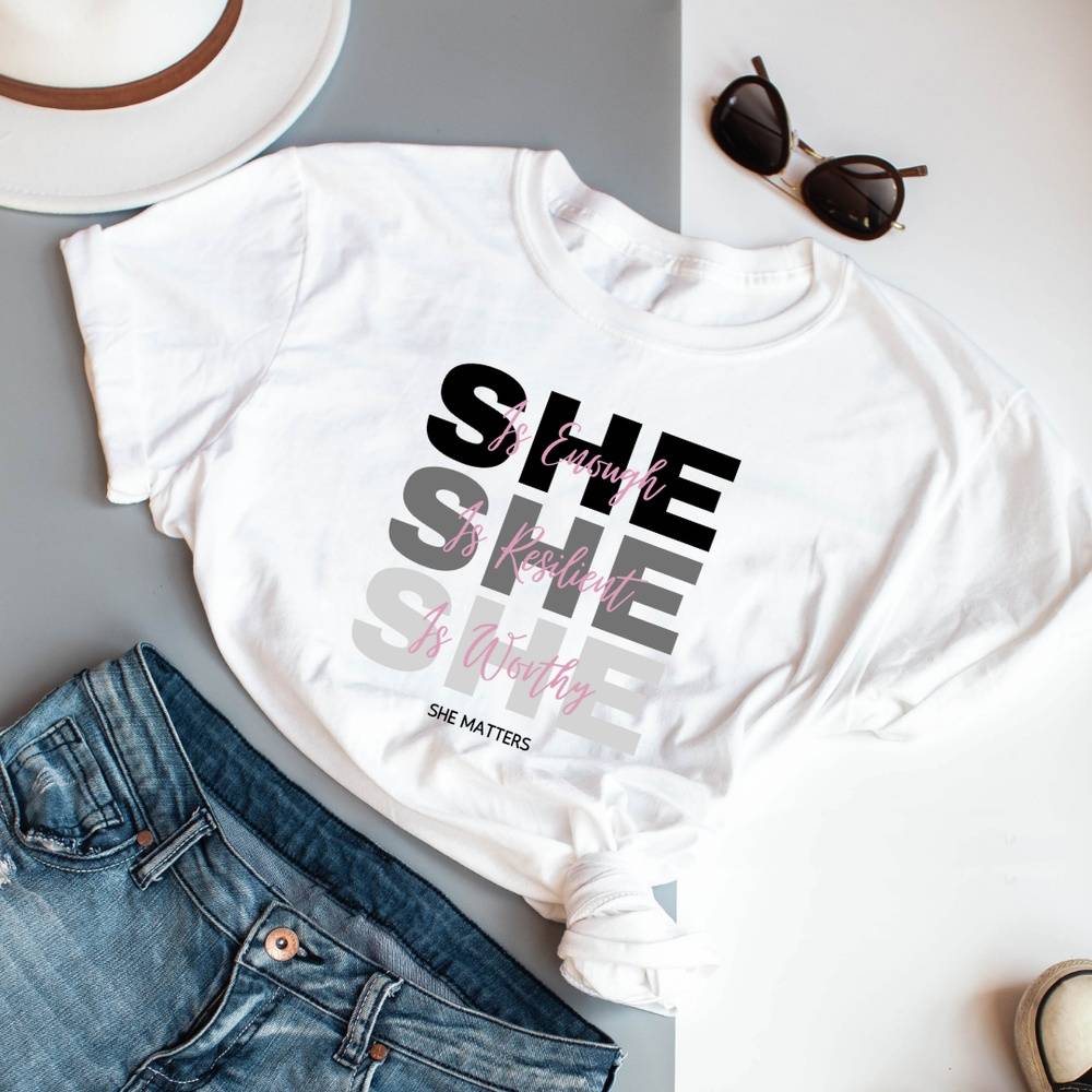 "She Is" SS Shirt