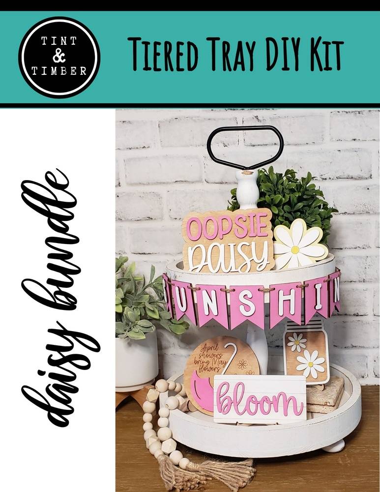 Tiered Tray DIY Kit - Daisy Bundle