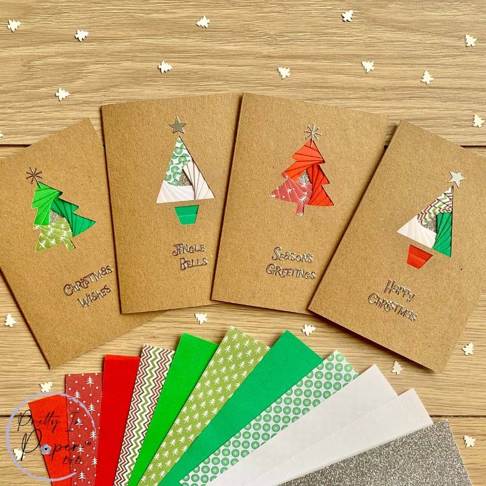 Iris folding Christmas cards kit from Pretty in Paper by B