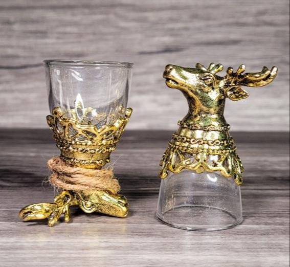 Haunted Shack Stag Glasses (Set of Two)