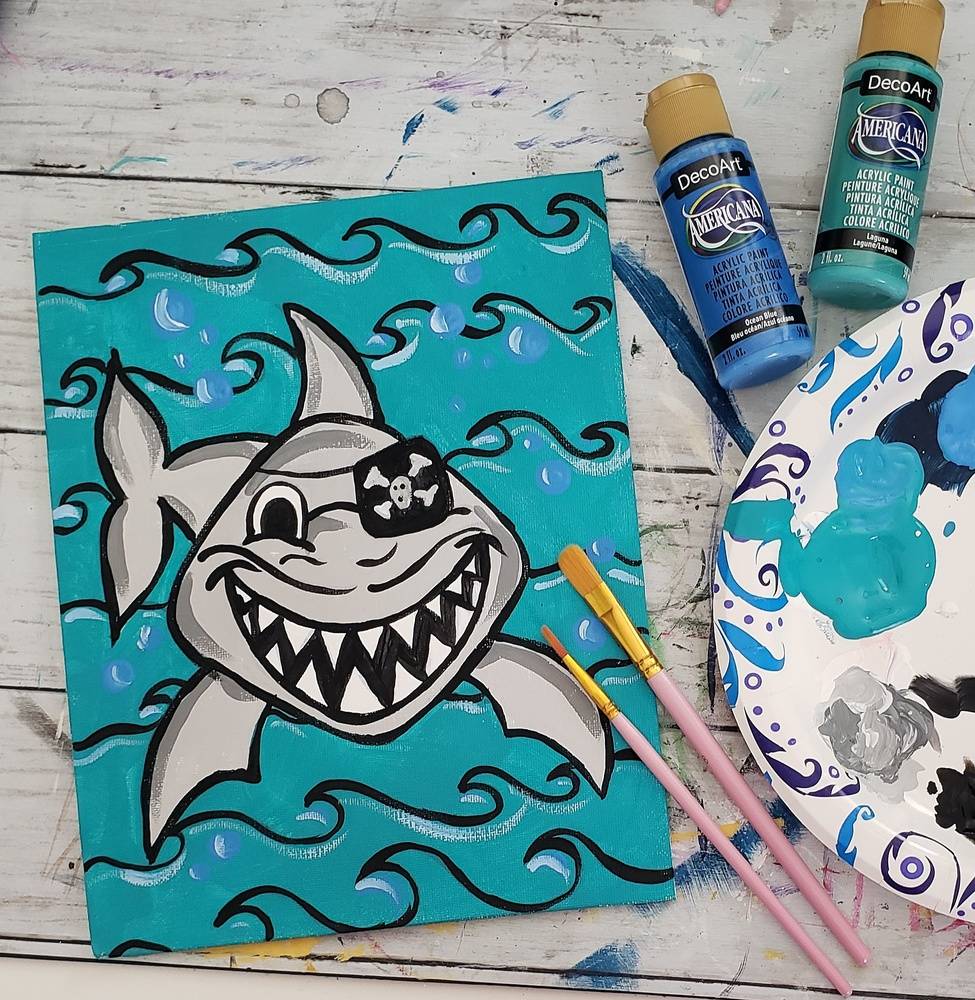 Pirate Shark Paint Art Kit