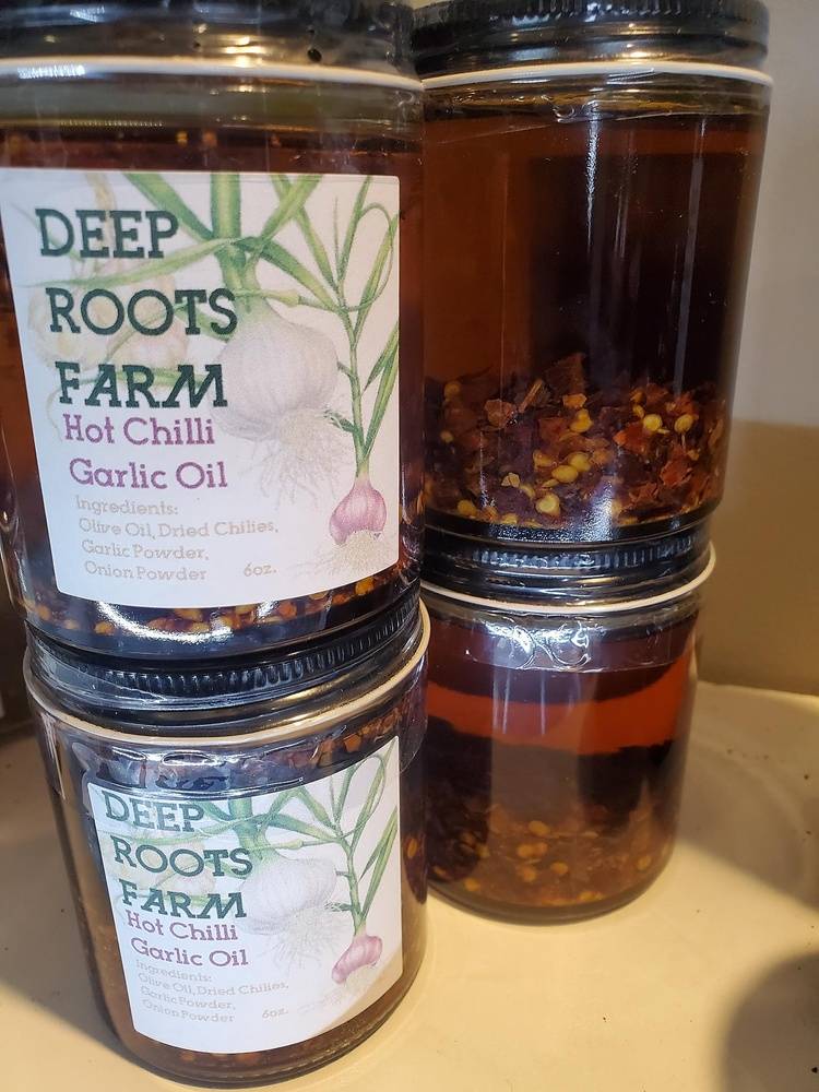 Deep Roots Farm - Hot Chili Garlic Oil