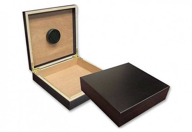 Chateau Desktop Humidor - Black