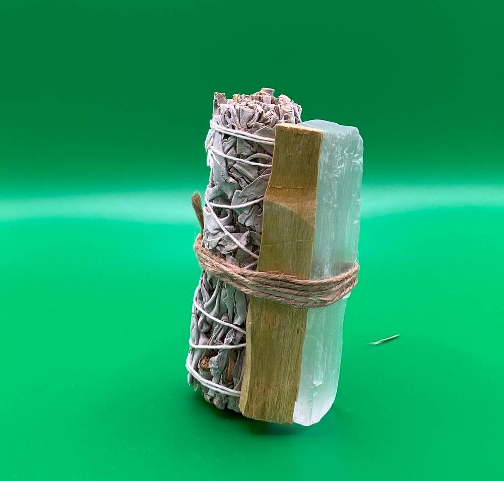 Selenite-Sage-Palo Santo Bundle