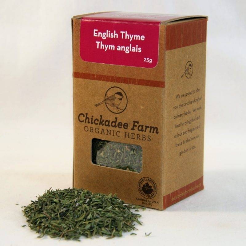 Chickadee Farm Organic - Dried English Thyme 25g