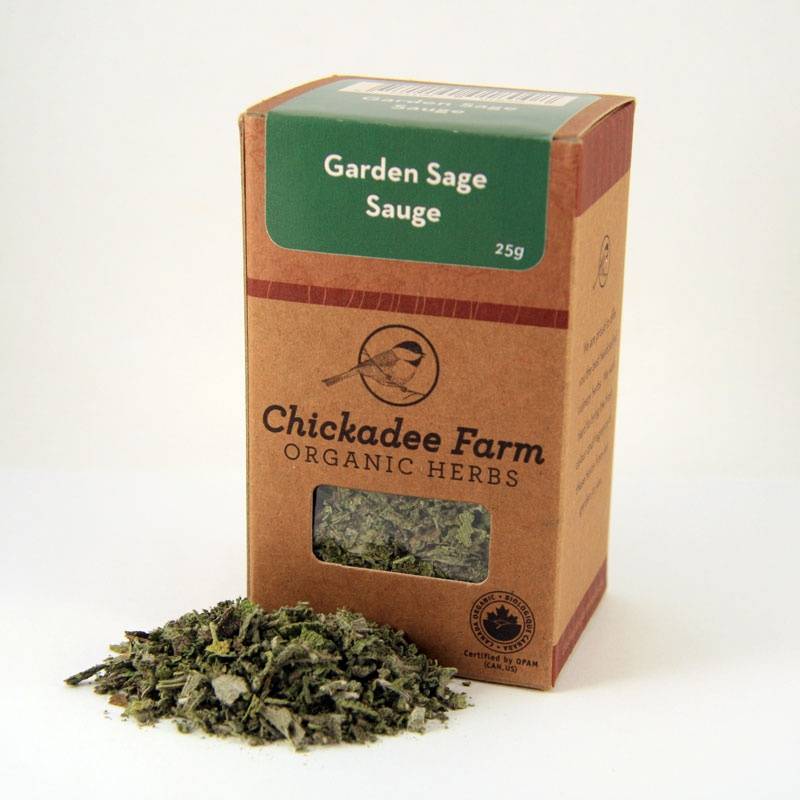 Chickadee Farm Organic - Dried Garden Sage 25g