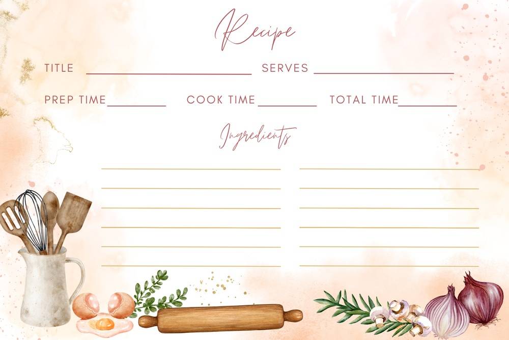 Basic Recipe Cards