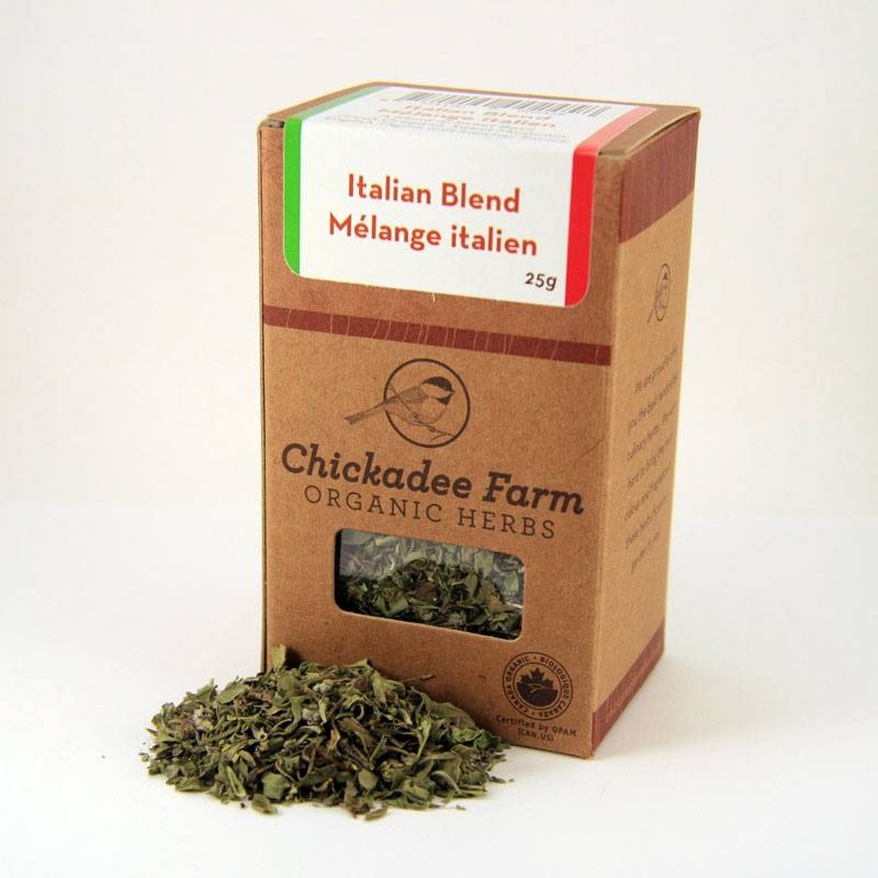 Chickadee Farm Organic - Dried Italian Blend Herbs 25g