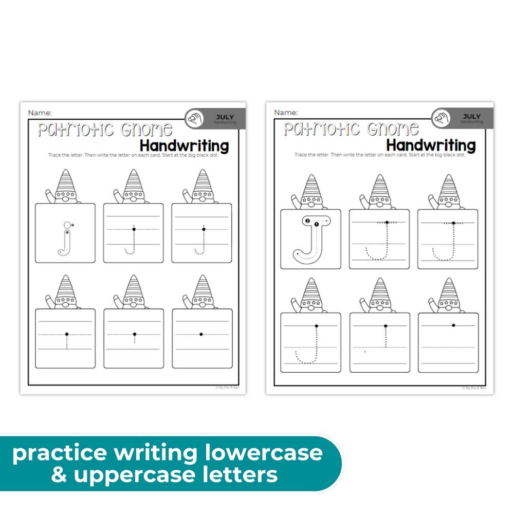 PRINT-AT-HOME: July Handwriting Workbook