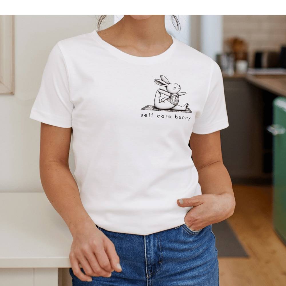 'Self Care Bunny' T-Shirt for Bunny Mom SMALL