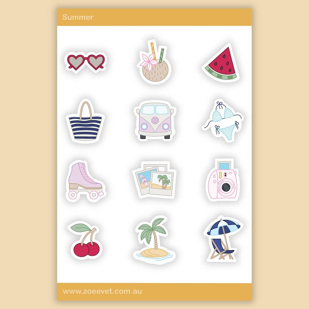 Summer Sticker Pack