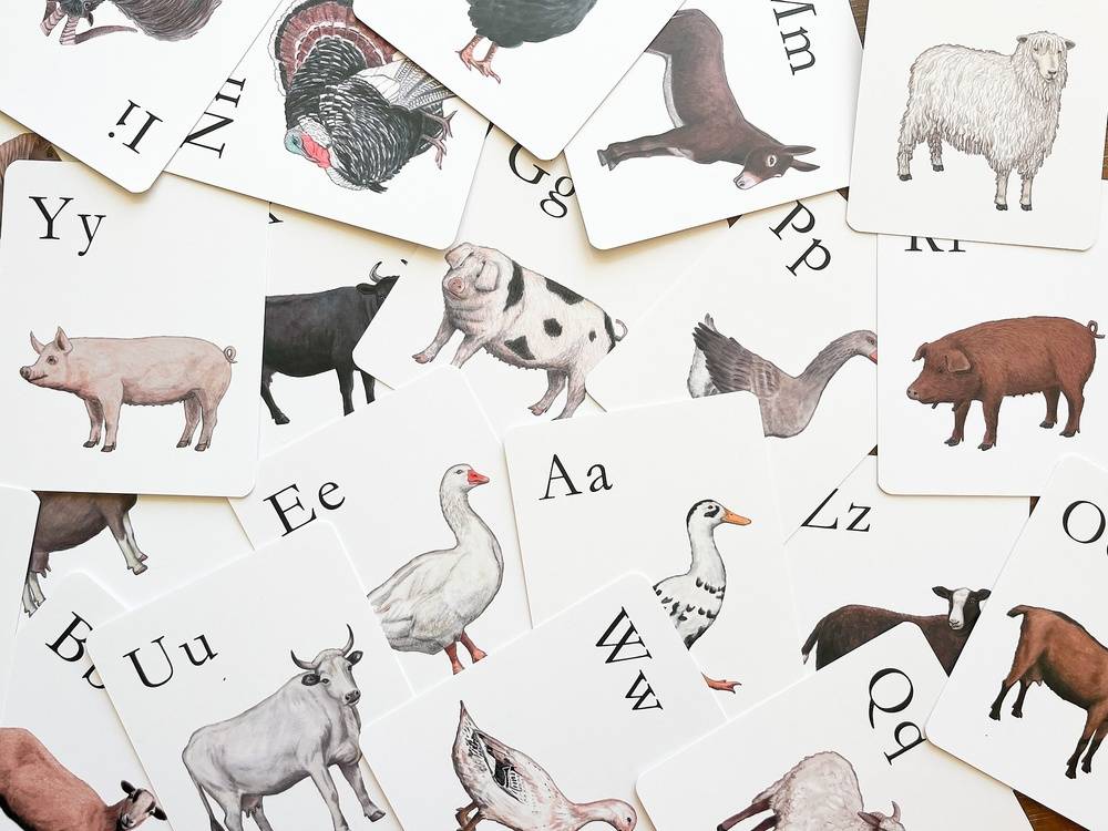 Heritage Breed Alphabet Cards