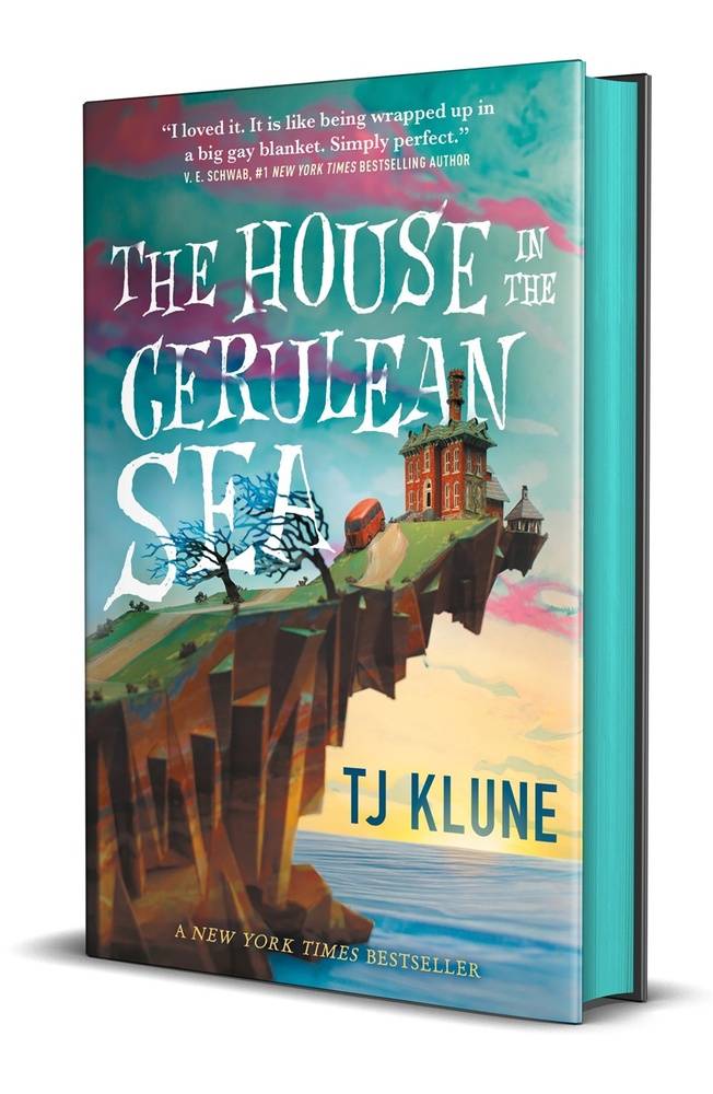 *Sprayed Edges* The House in the Cerulean Sea by TJ Klune