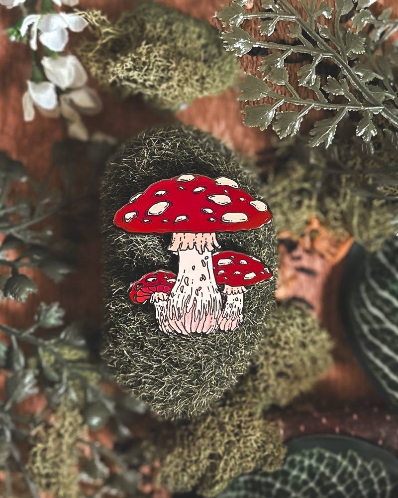 Magical Toadstool Pin