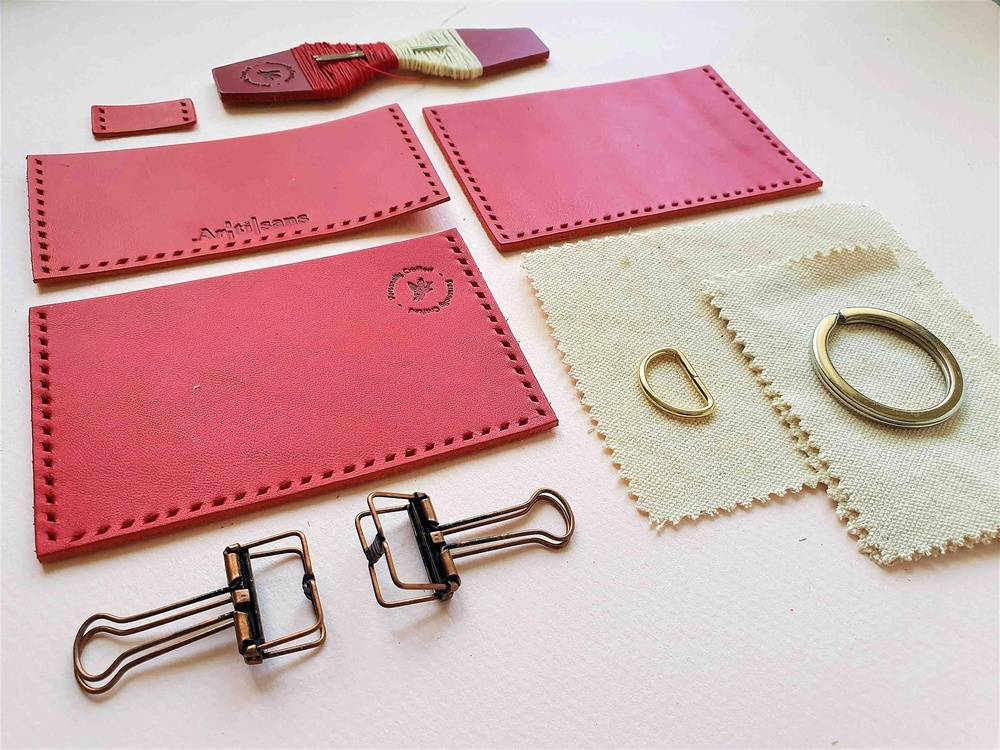 Leather card holder kit from Artisans