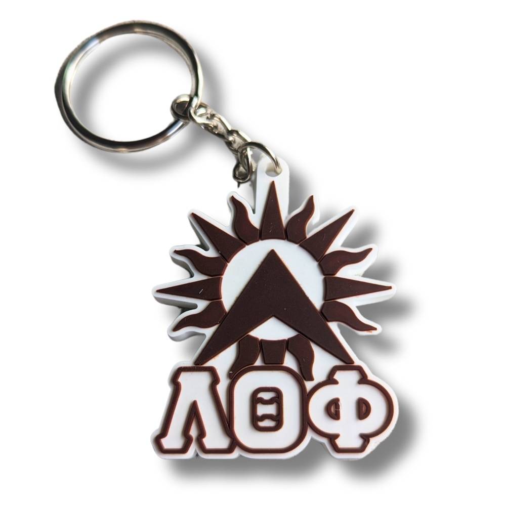 Lambda 3D 2.5" Rubber Keychain