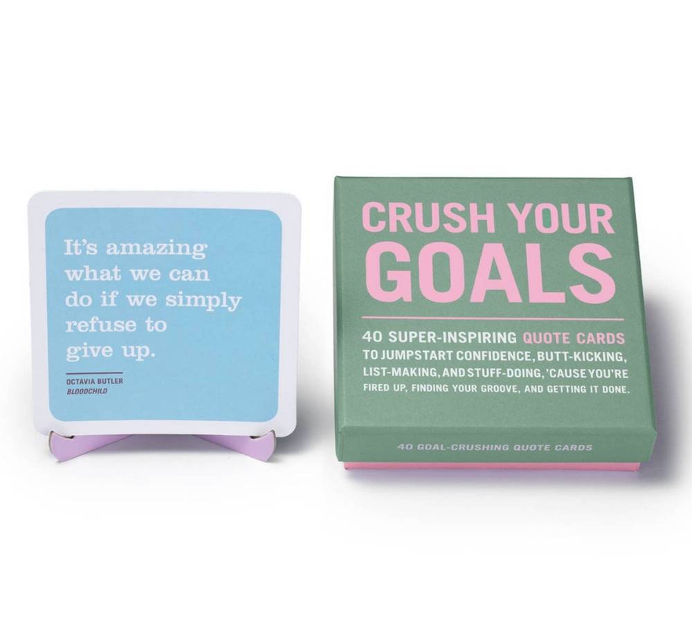 Knock Knock Crush Your Goals Inspiring Quote Cards Deck