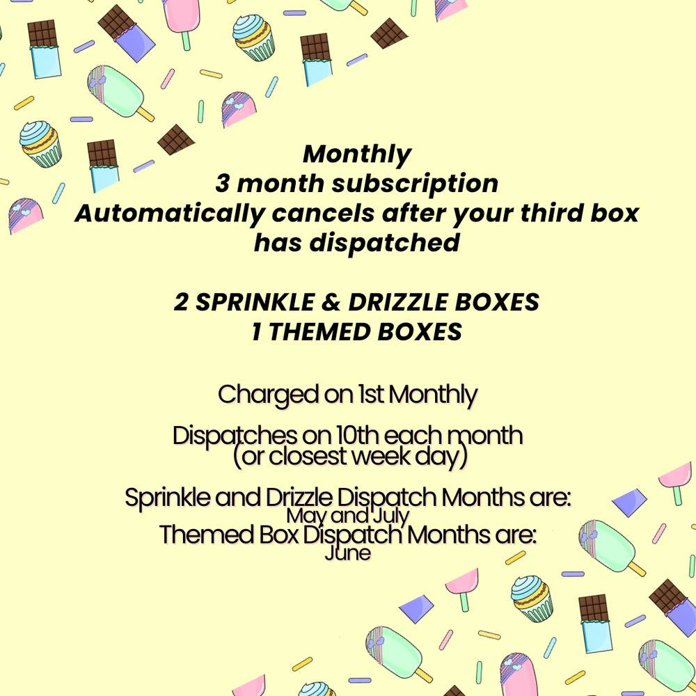 The Cakesicle Edition 3 month subscription (Sprinkle and Drizzle)