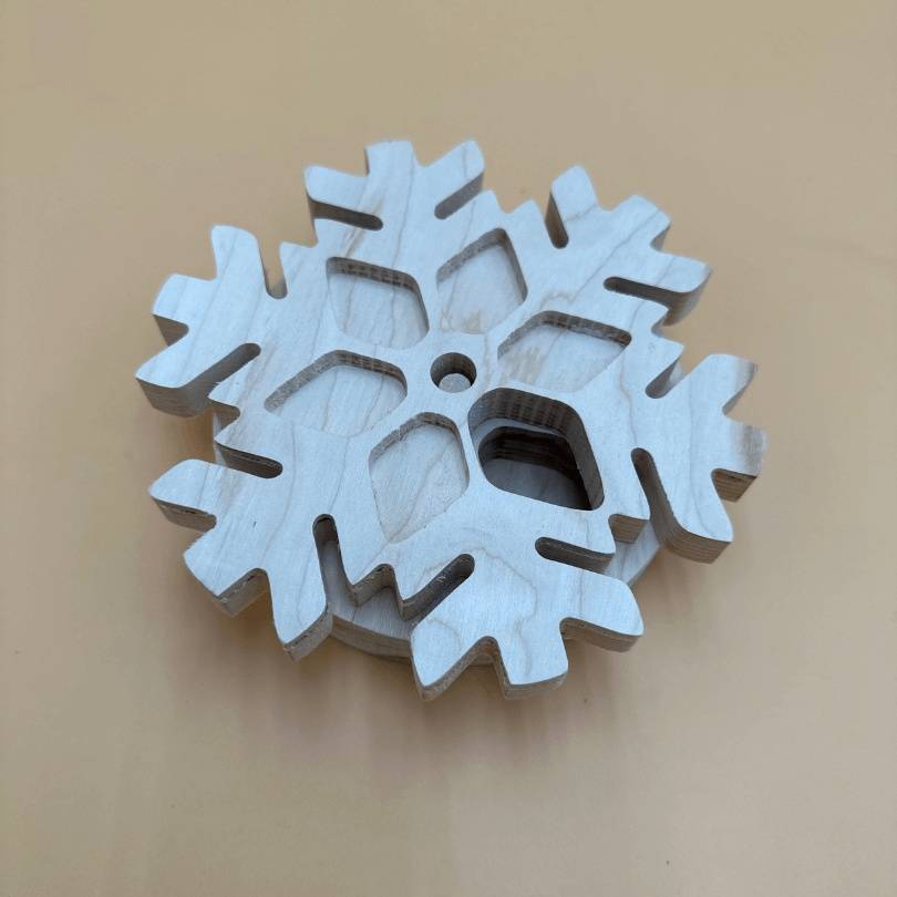 CLEARANCE  Snowflake Treat Hider - Bunny Puzzle