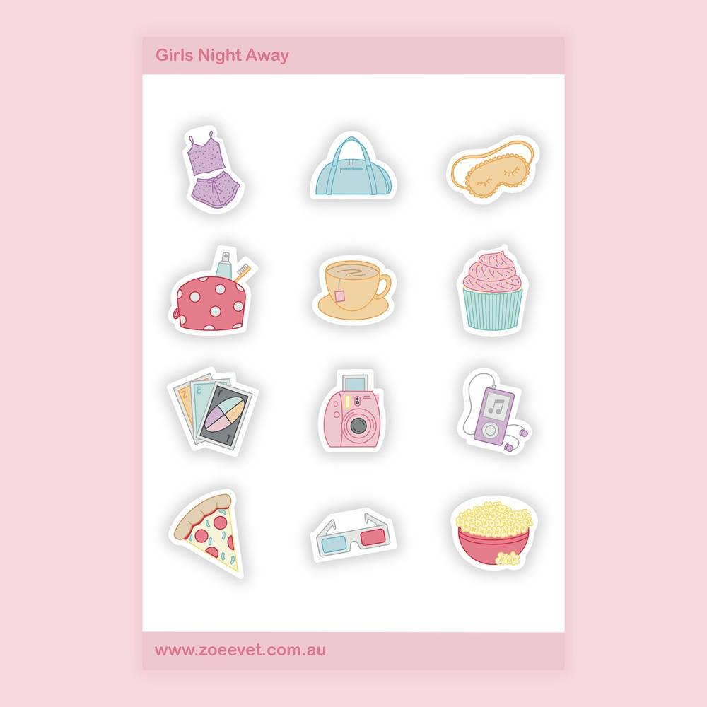 Girls Night Away Sticker Pack