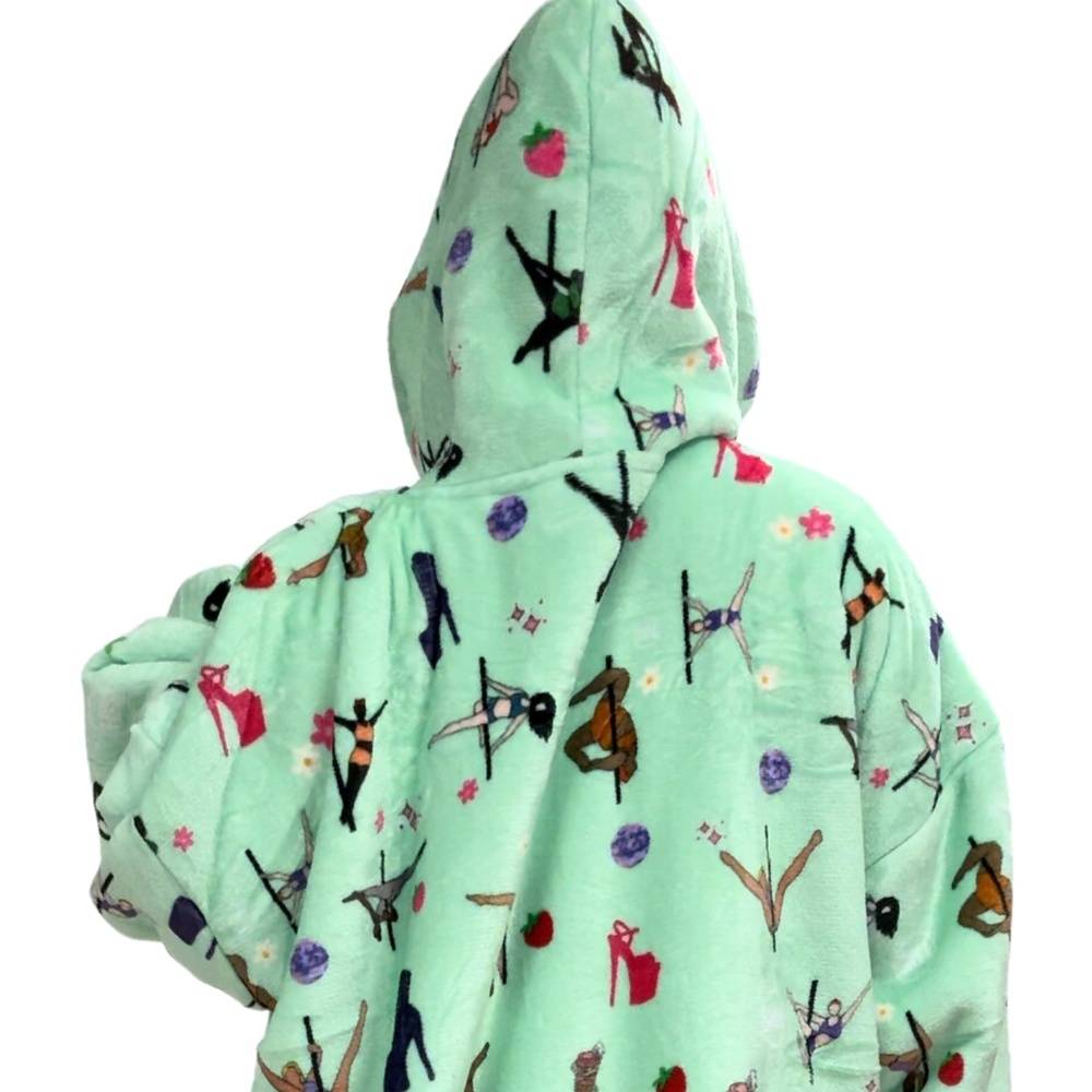 Pole Dancer Blanket Hoodie