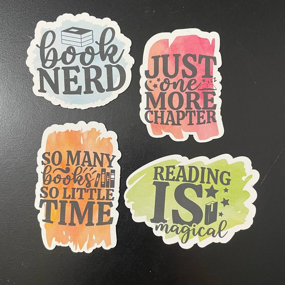 Bookish Saying Magnets “Book Nerd” & more!