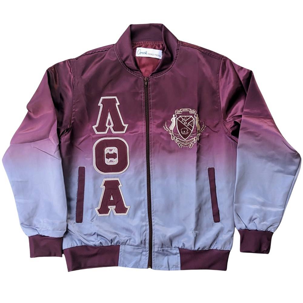 LTA Ombre Satin Bomber Jacket