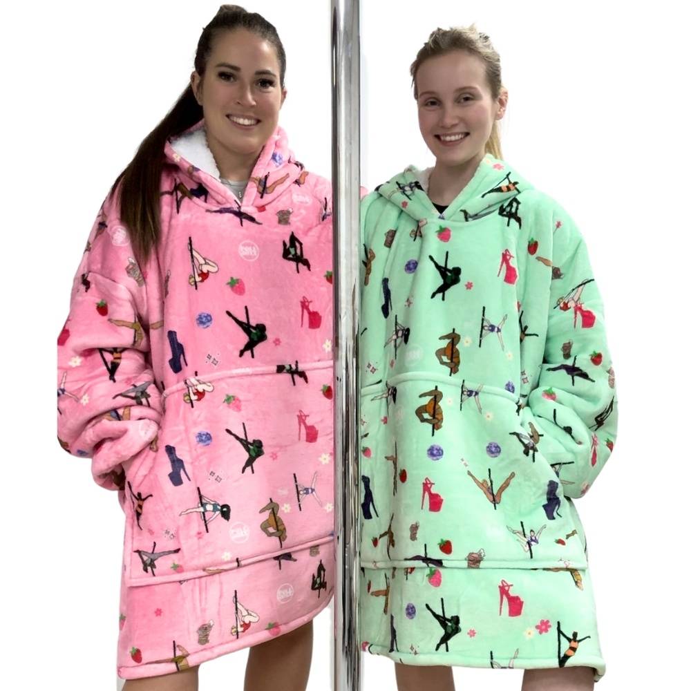 Pole Dancer Blanket Hoodie