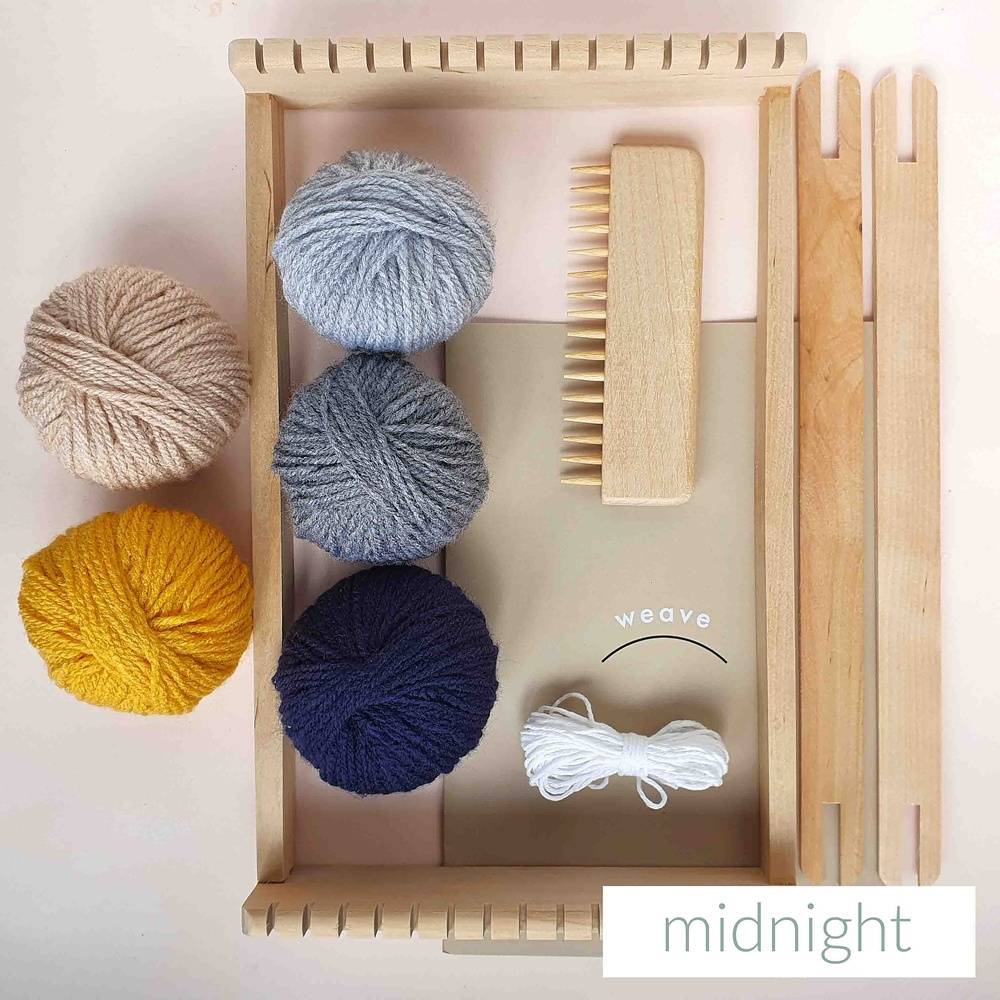 Loom weaving kit by Squid Ink Co