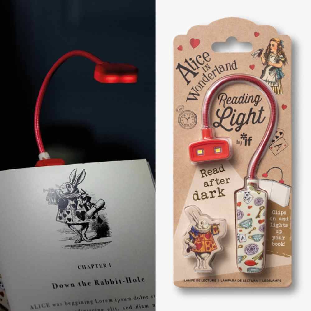 Book Lover's Reading Light - Alice in Wonderland