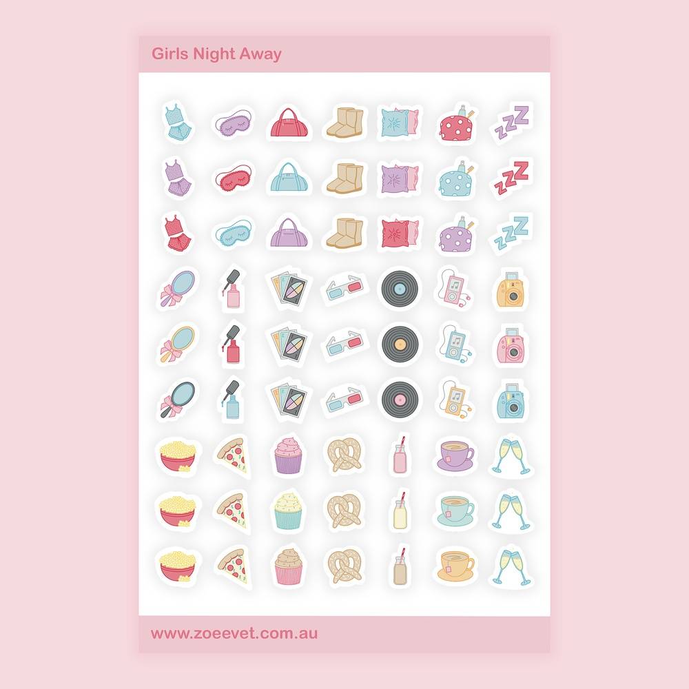 Girls Night Away Sticker Pack