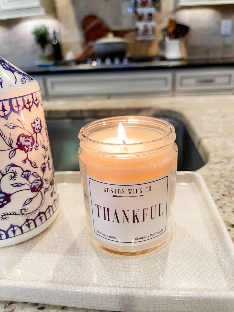 Boston Wick "Thankful" Candle