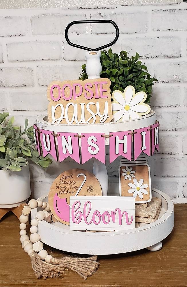 Tiered Tray DIY Kit - Daisy Bundle