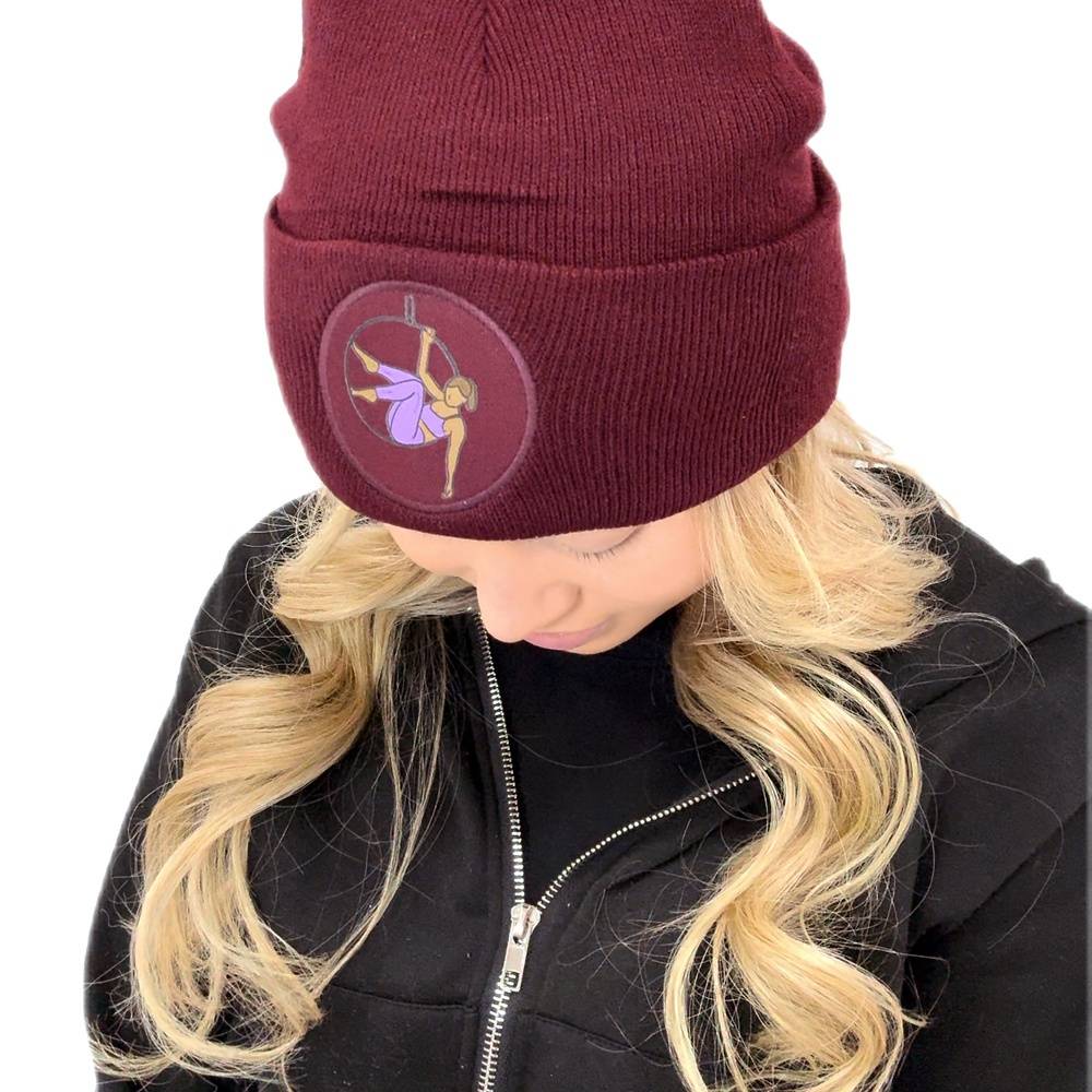 Aerial Beanie Hat - Burgundy