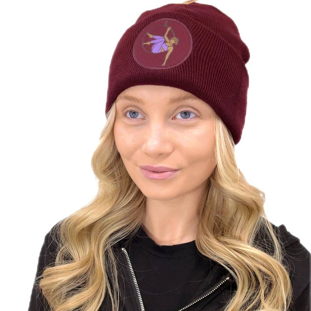 Aerial Beanie Hat - Burgundy