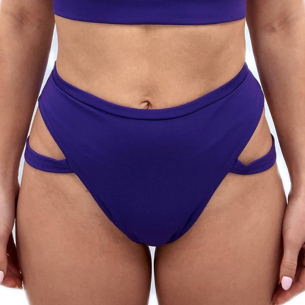 PoleBoxx Garter Shorts - Deep Purple