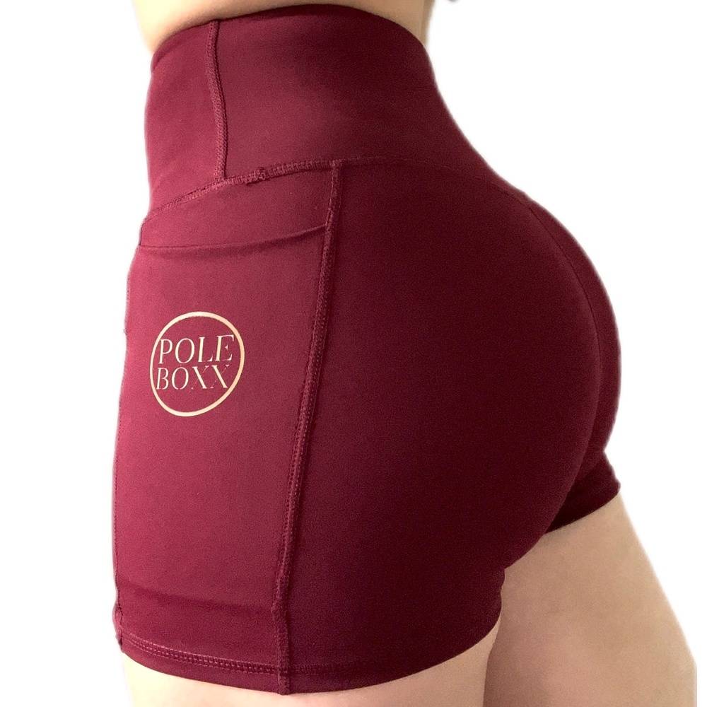 Pole Pocket Shorts - Burgundy