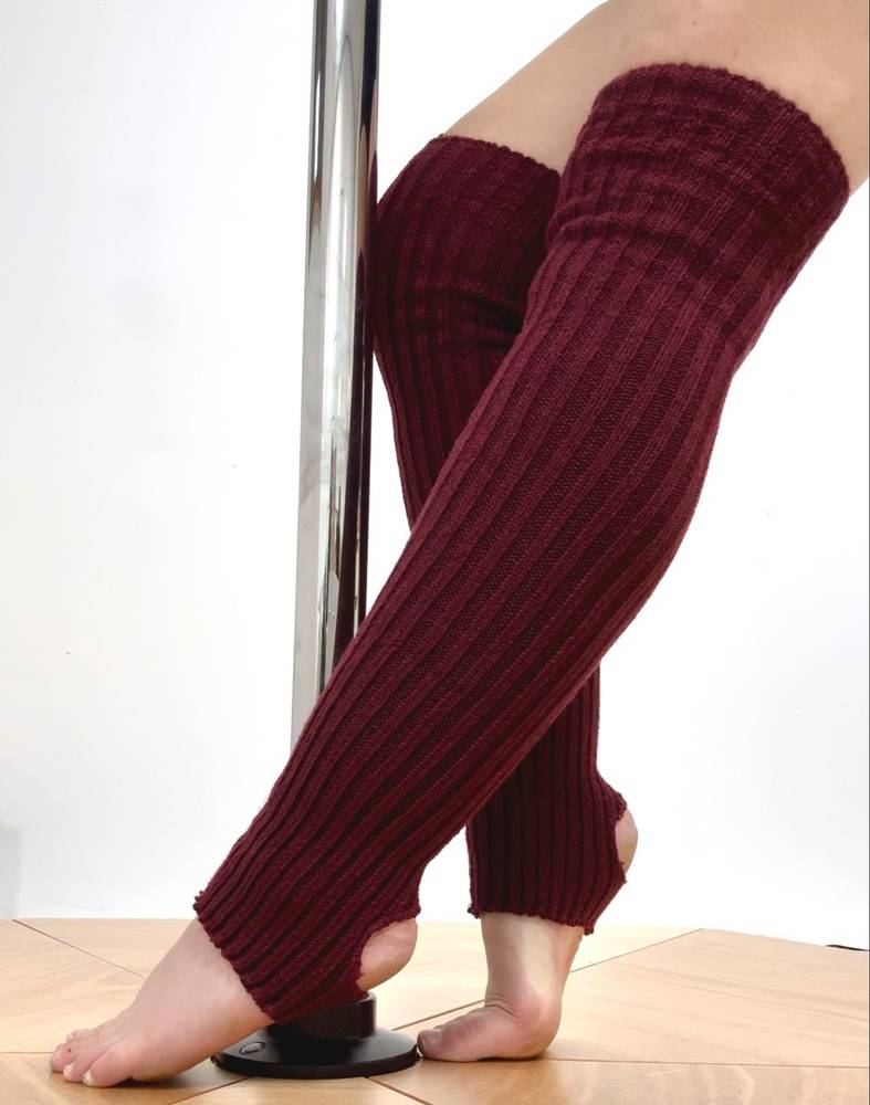 Knit Ribbed Leg Warmers XS-XL