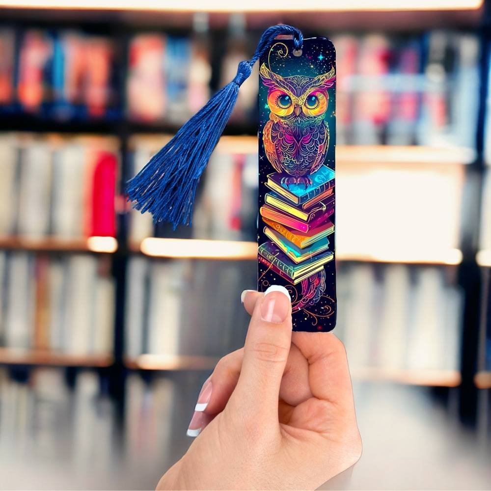 Colorful Owl Bookmark Bookish Gift for Book Lovers