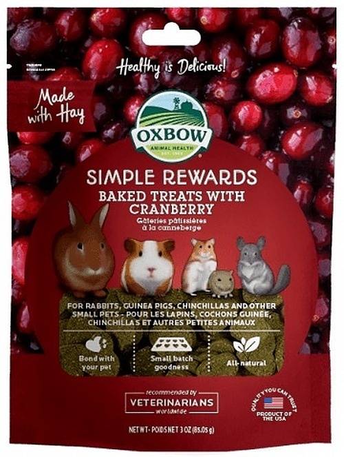 Oxbow Simple Rewards Baked Cranberry Treats