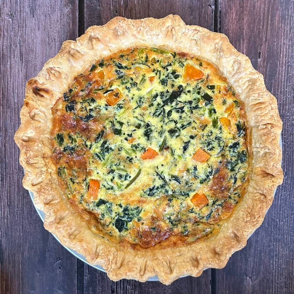 Butternut & Kale Quiche