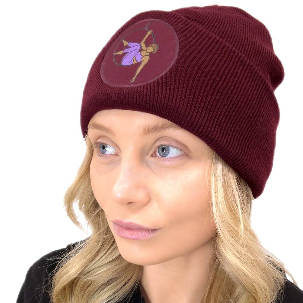 Aerial Beanie Hat - Burgundy