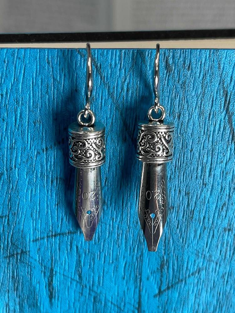 Pen Nib Earrings