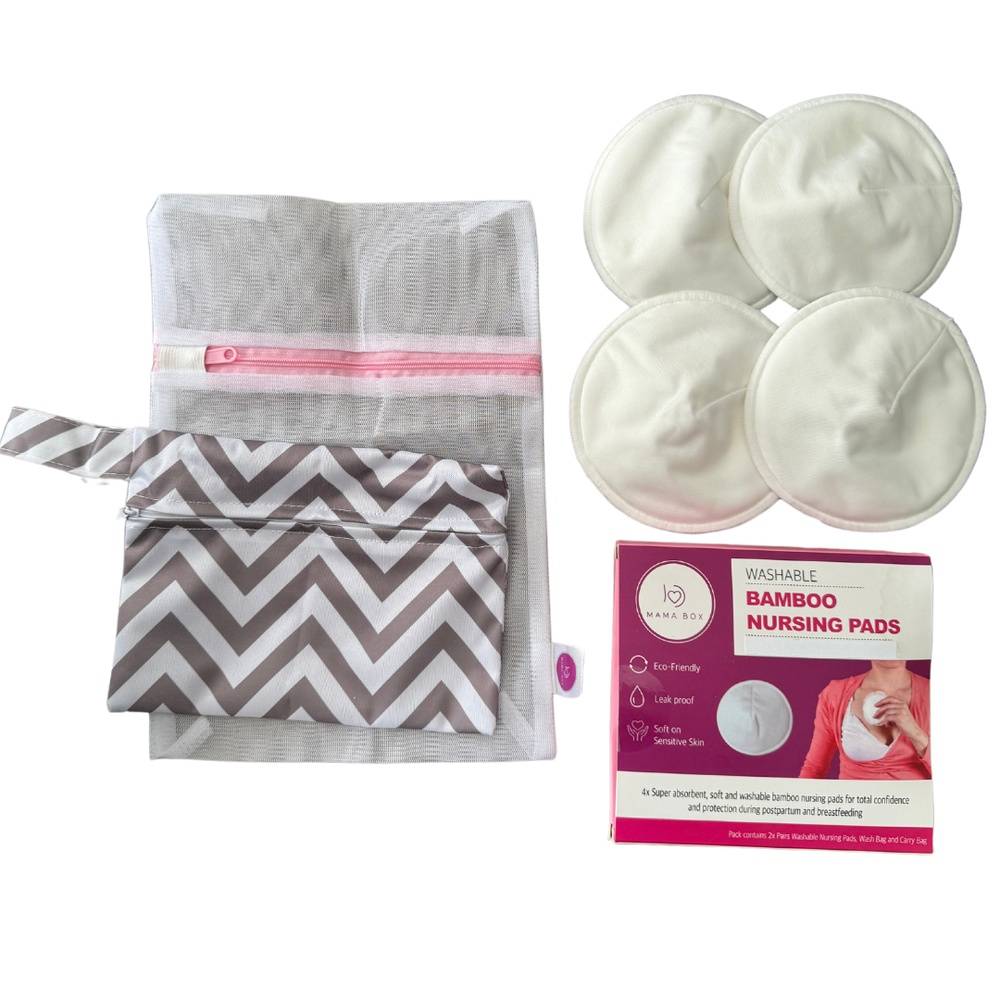 Mama Box Washable Nursing Pads 4 pack