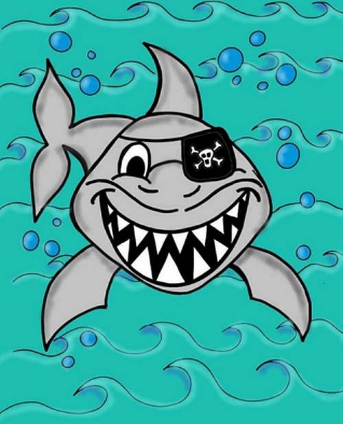 Pirate Shark Paint Art Kit