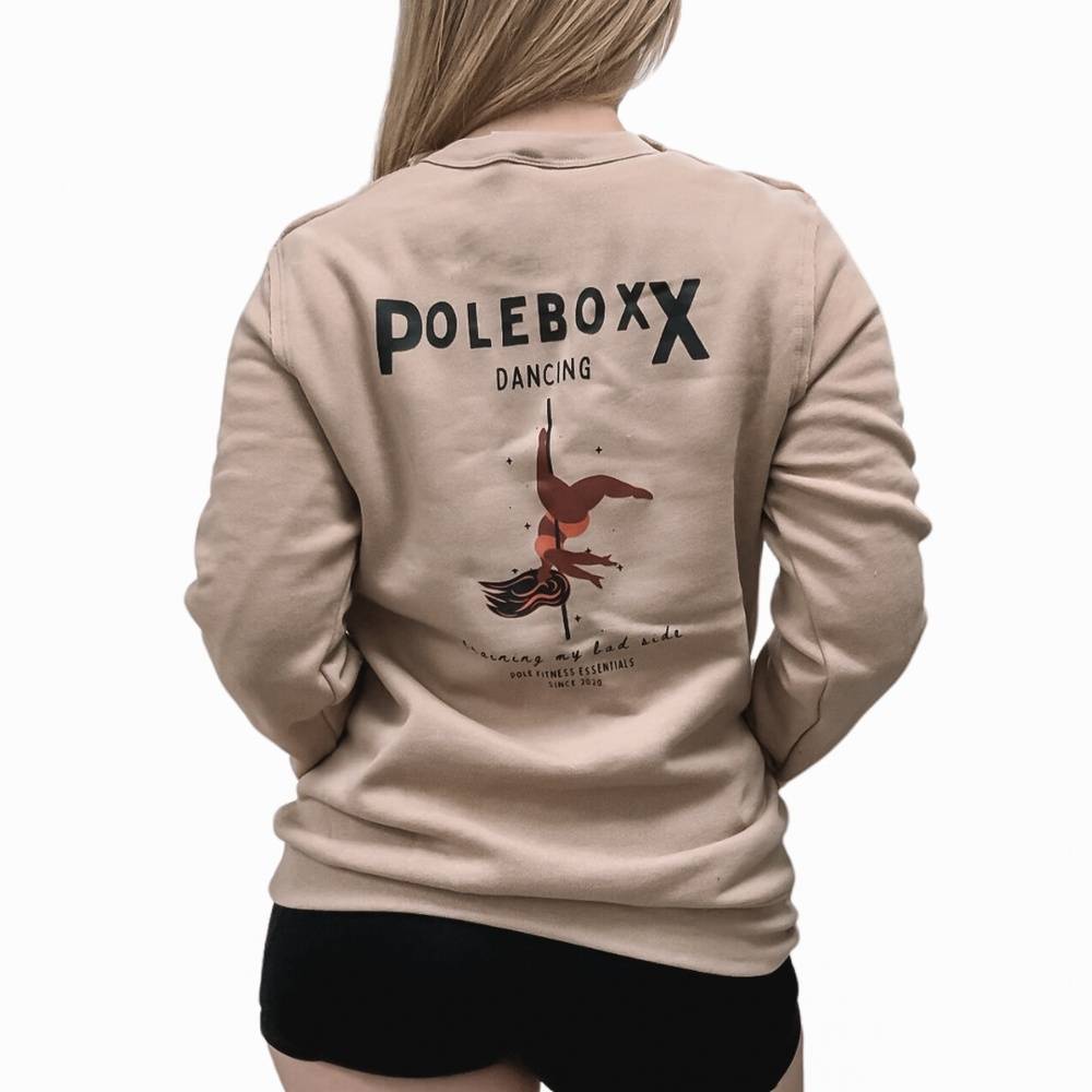 PoleBoxx Womens Originals Pocket Pullover - Beige