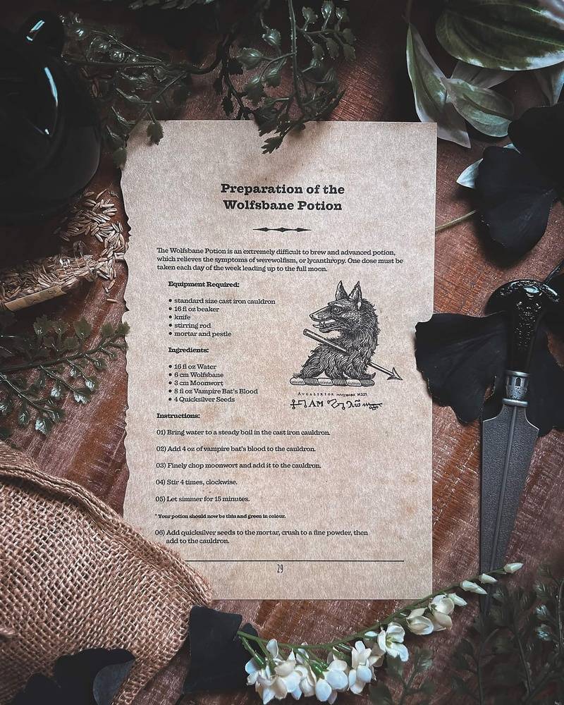 Wolfsbane Potion Recipe