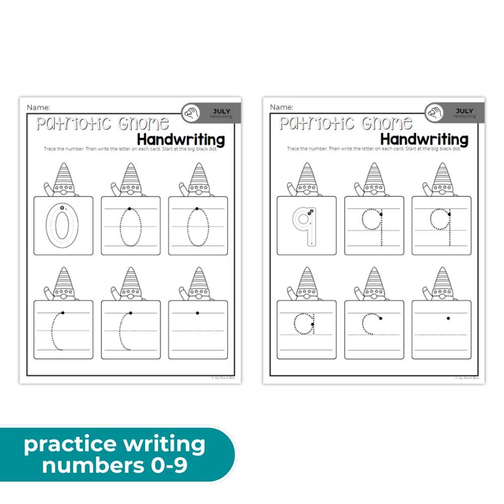 PRINT-AT-HOME: July Handwriting Workbook